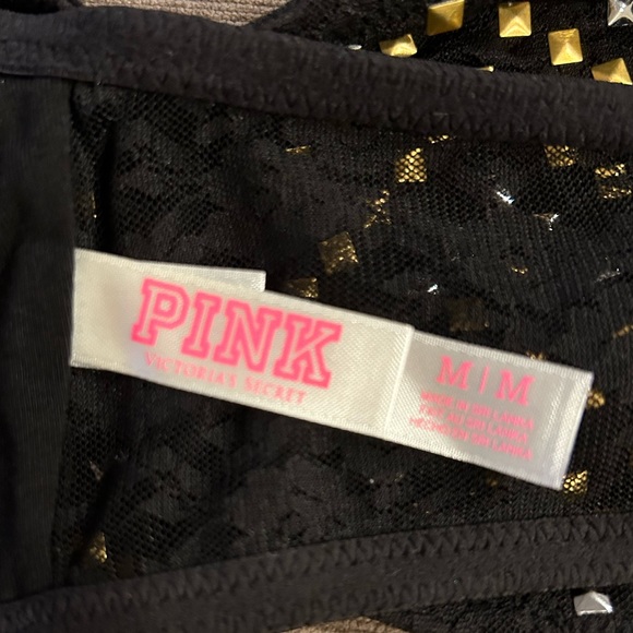 Victoria’s Secret PINK Studded Black Bandeau Top / Bra - Picture 4 of 4
